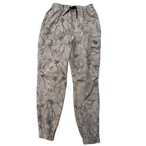 ESC Light Camo Men's Joggers Maple Tree Pattern Relaxed, Baggy Fit Tree Camo, L